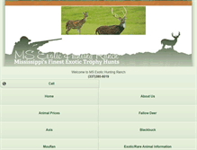 Tablet Screenshot of msexotichunting.com